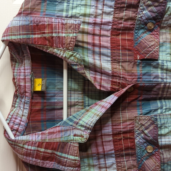 Eddie Bauer plaid long sleeve button down shirt size 2XL - Picture 3 of 6